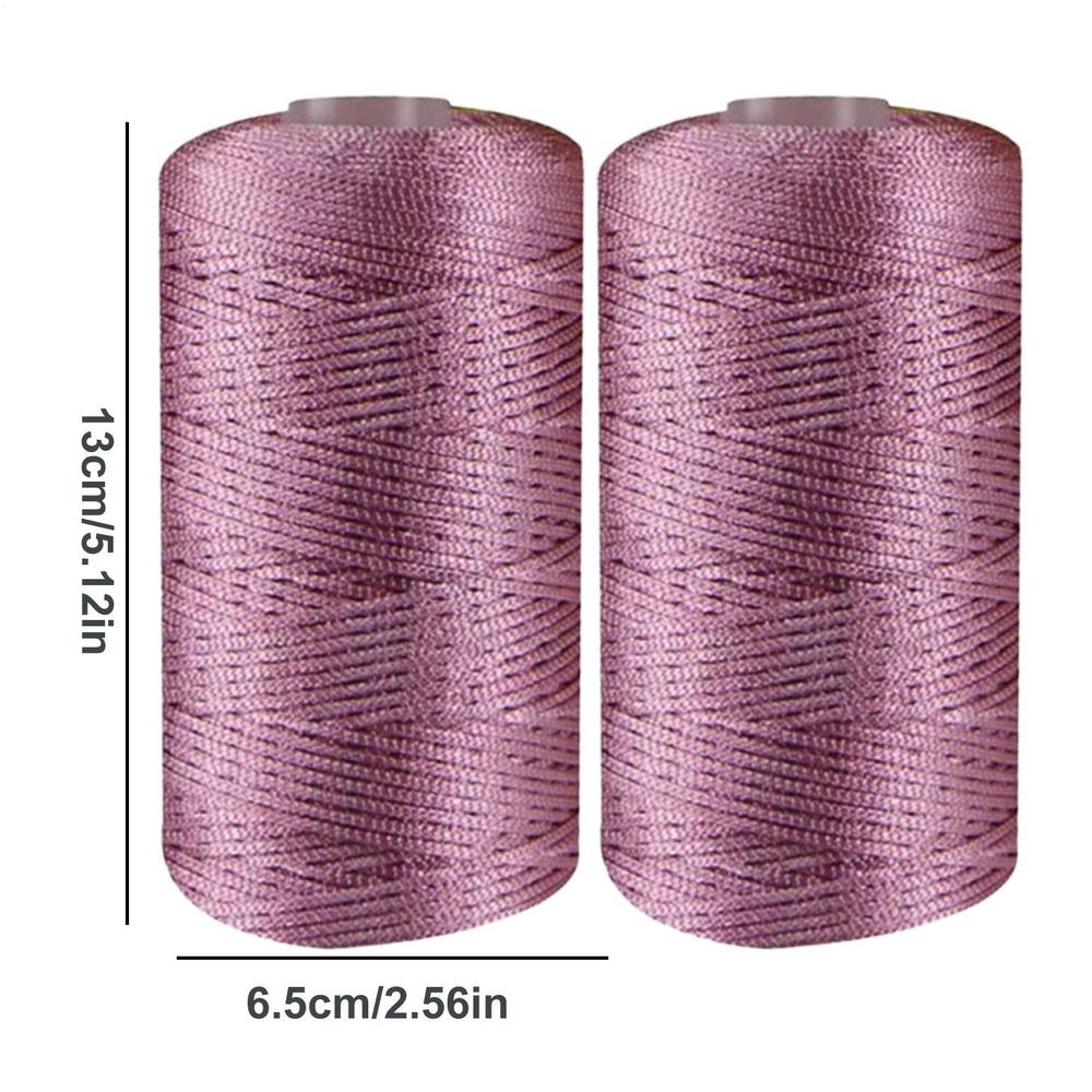 

Summer Crochet Yarn DIY Craft Thread Ice Silk Art Yarn Cord Polypropylene Yarn for Hat Doll Sewing Bags Crocheting