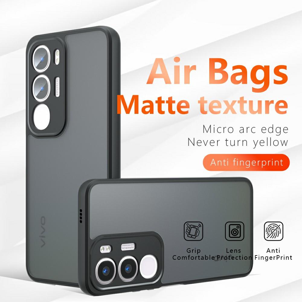 

For vivo Y29 5G/Y19s 4G Case Drop Proof TPU+PC Matte Back Phone Cover Type A