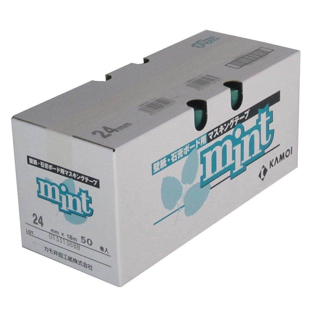 

Kamoi Wallpaper Masking Tape 24mm x 50 rolls Mint 18m, мятный