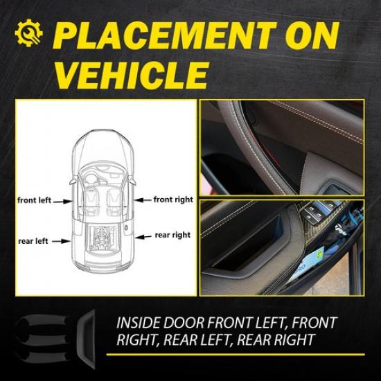 Interior Door Handle Cover Pull Trim Black For BMW X3 X4 F25 F26 I