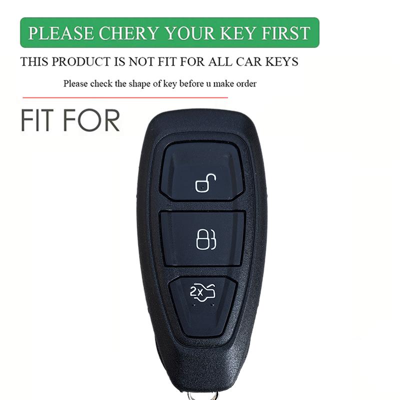 Silicone Car Remote Key Case Cover Shell Fob for Ford Focus 3 ST Fiesta Fusion Kuga Ecosport Mondeo MK3 MK4 Protect Accessories