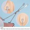 1pc Stainless Steel Body Jewelry Piercing Pliers Sponge Forceps Clamp Ear Lip Navel Nose Tongue Septum Piercing Tool