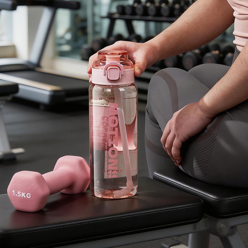 Student Water Bottle - Anti-drop and Anti-leak, Double-ended Straw Cup, Outdoor Sports Water Bottle, Portable Travel Cup, Space Cup
