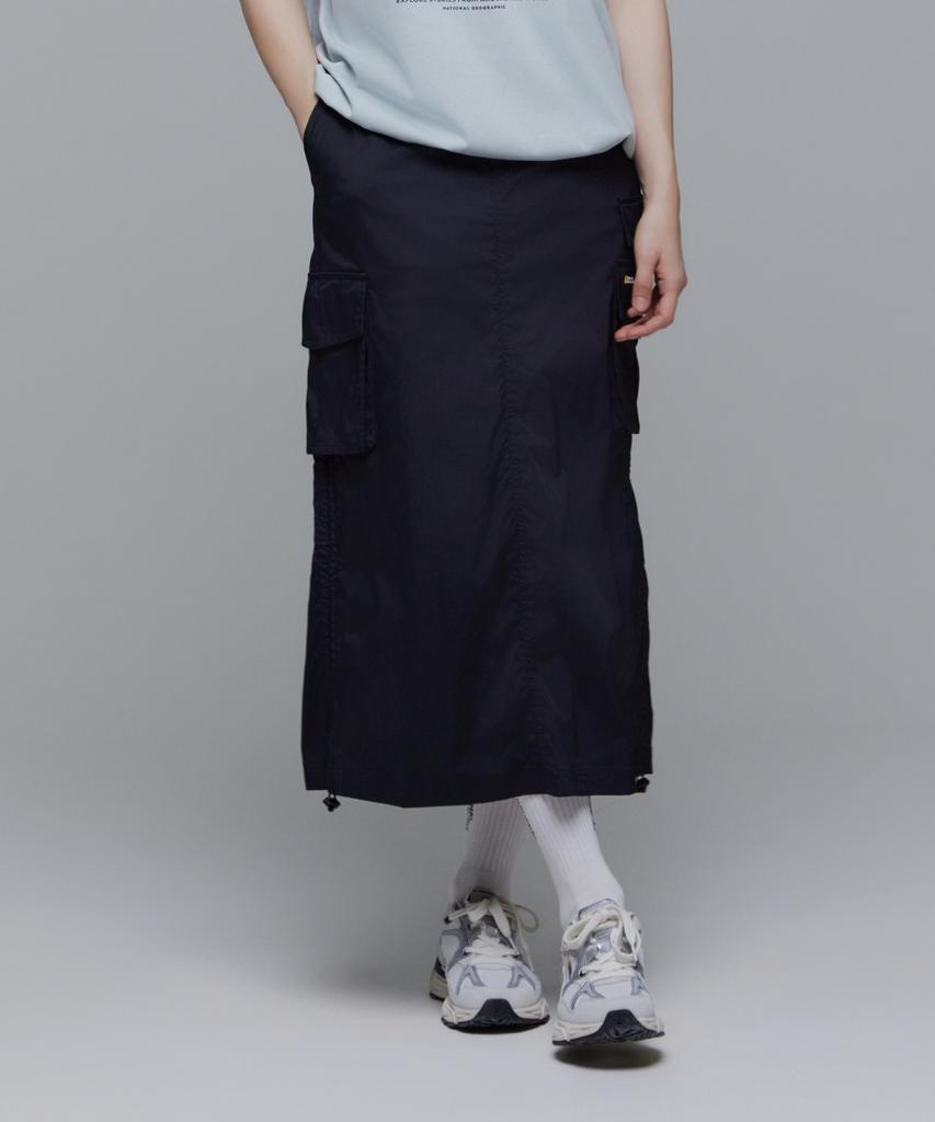 National Geographic N241Wsk970 Women'S Anas String Long Cargo Skirt Carbon Black