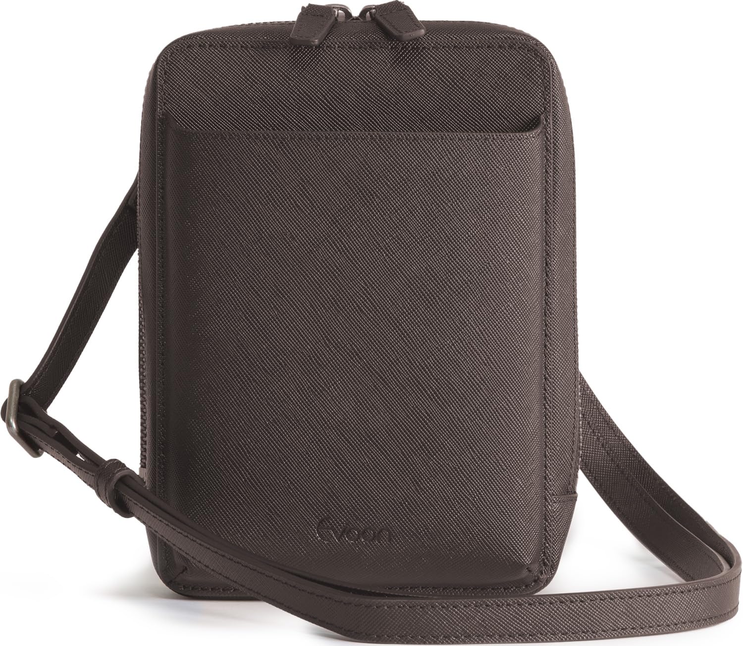 

Migaru Smartphone Pouch Leather Smartphone Pouch that doubles as a wallet Genuine Leather Pouch Shoulder Bag Accessory Pouch [Evoon] Men s (Dark темно-коричневого кольору