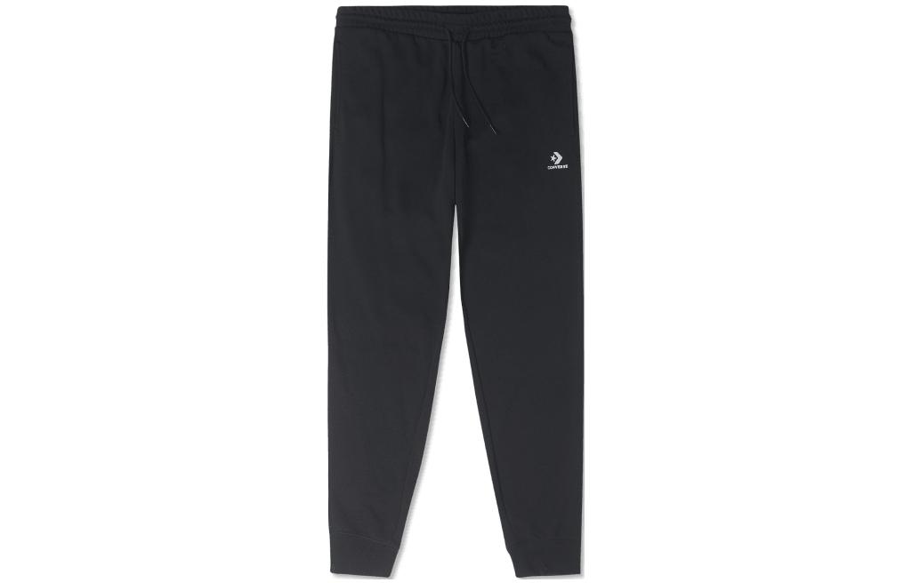 Converse Knitted Sweatpants Unisex Black Moderate Cuffed Pants 10023873-A01 XL