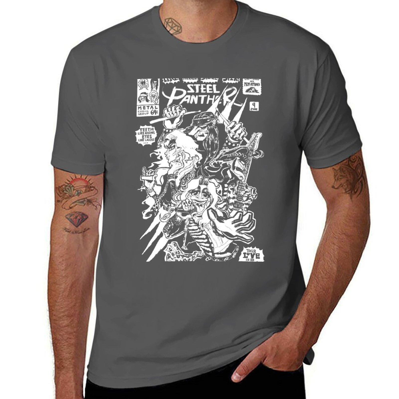 

pantera de acero T-Shirt t shirts for man graphic vintage t shirts for man pack white T-Shirt 4XL