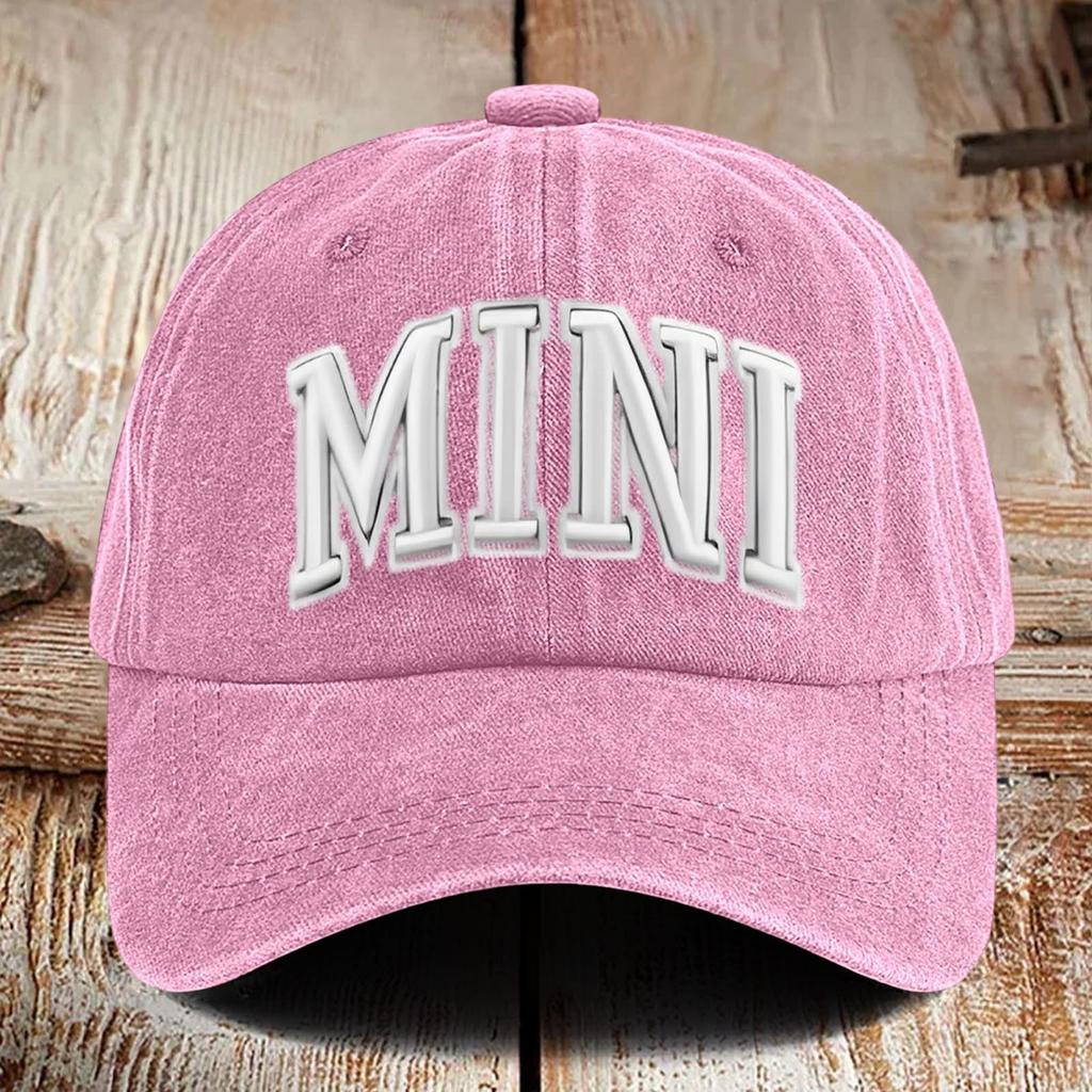 Washed Cotton Printed Hat For Vintage Baseball Cap And Soft Top Hat