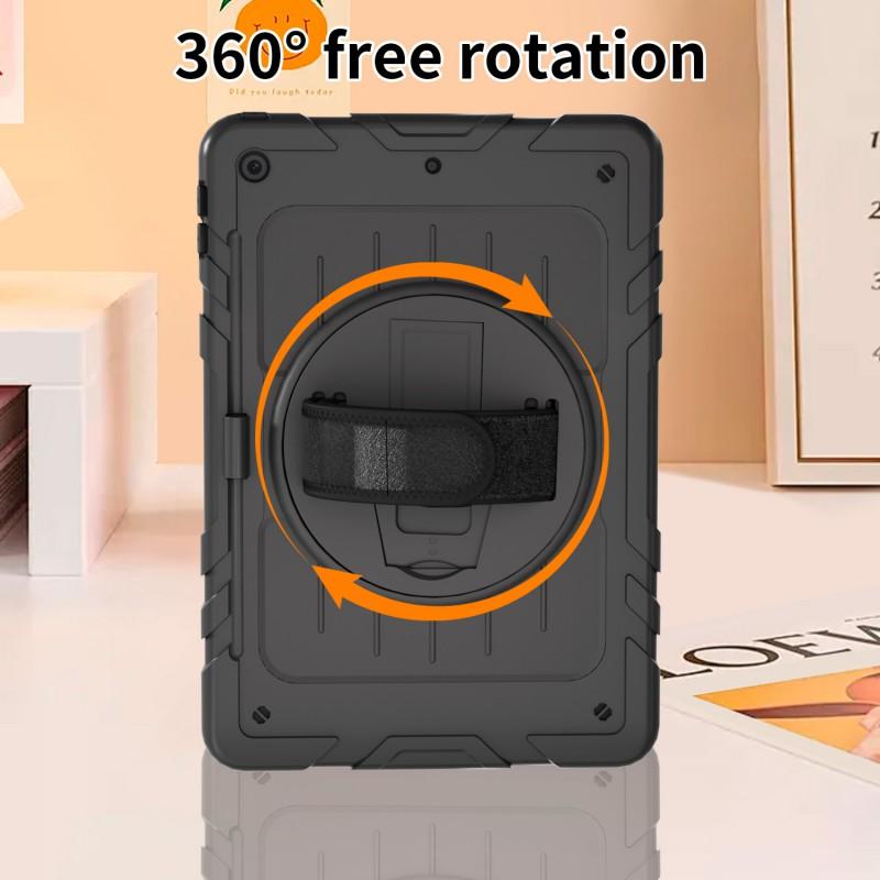 IPad 10.2 Inch Case 7th 8th 9th Gen Shockproof Cover With 360 Rotating Stand Magnetic Soft TPU Hard Shell