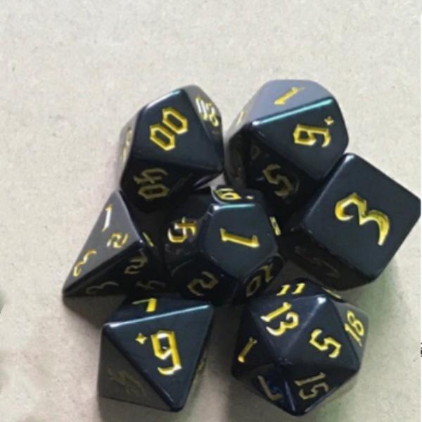 

7pcs/lot Polyhedral Dice Set Double-Color Dice D4 D6 D8 D10 D% D12 D20 для DND RPG Настільні ігри