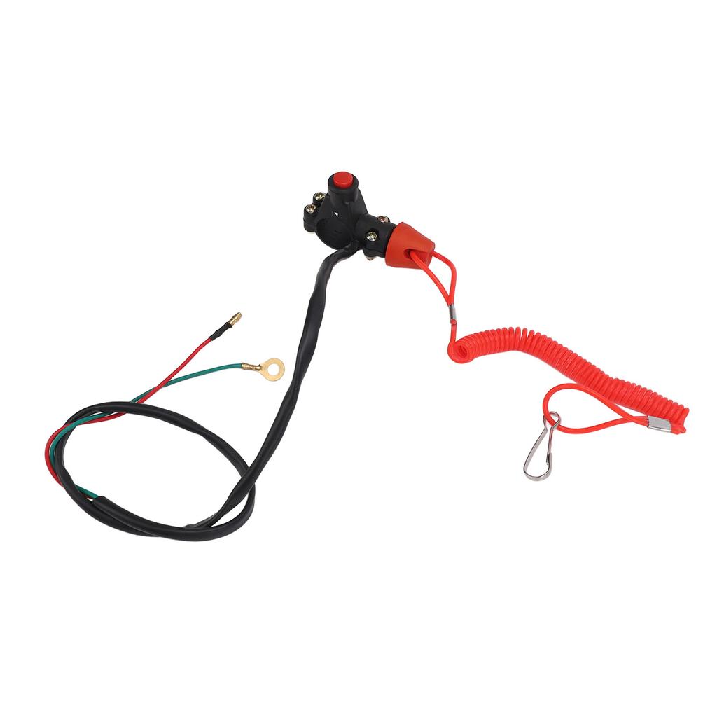 22mm 7 8in Safety Tether Kill Stop Switch for Motorcycle ATV Off Road Vehicles with Tether Lanyard Cord