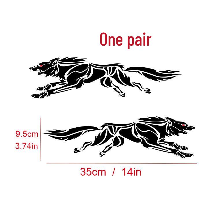 C41 Wolf Totem Scratch-Resistant Car Decal - Universal Fit for Large & Small Cars
