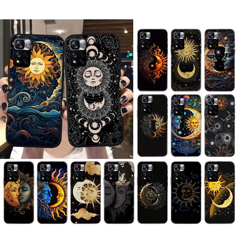 Moon And Sun Phone Case For Xiaomi Redmi Note 13 12 Pro 11S 11 10 Pro 10S 12S Redmi 10 9C 13C