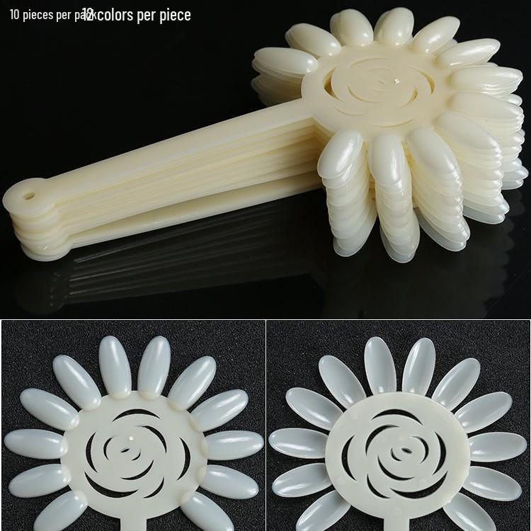 Tavolozza Espositore per Nail Art Girasole con 120 Bastoncini Colorati per Pratica - Palette Lecca-lecca