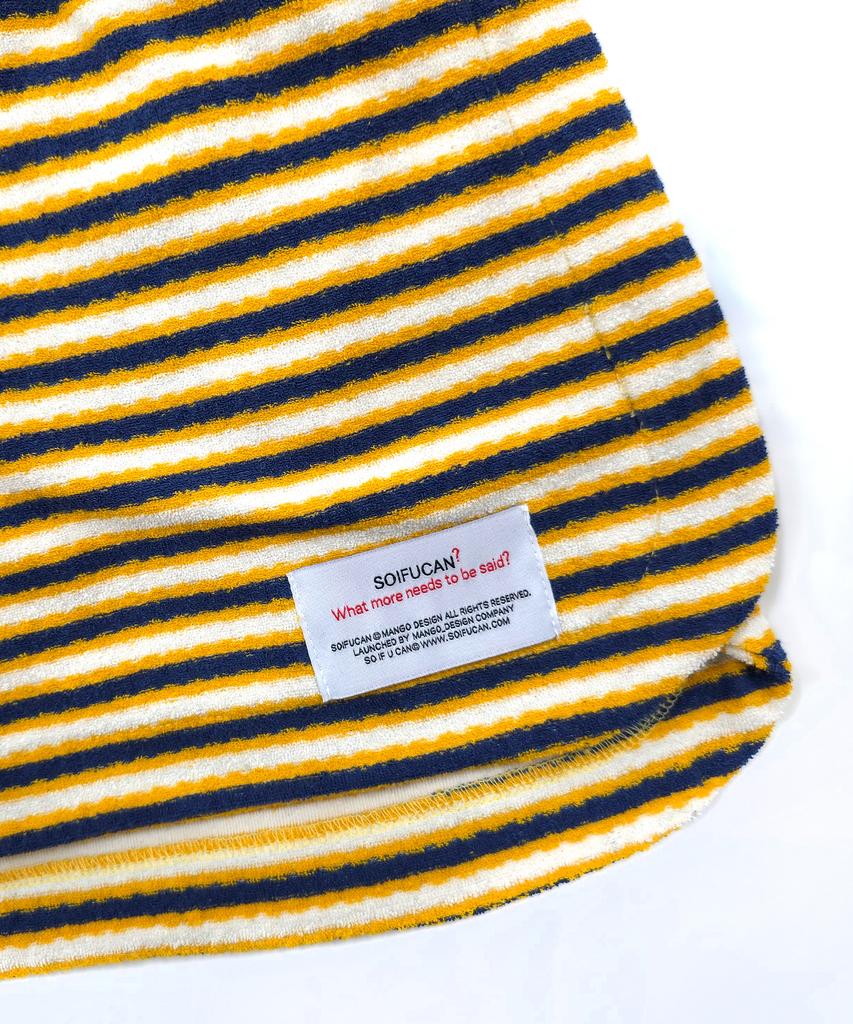 Soipeuyukaen Retro Striped Terry Shorts