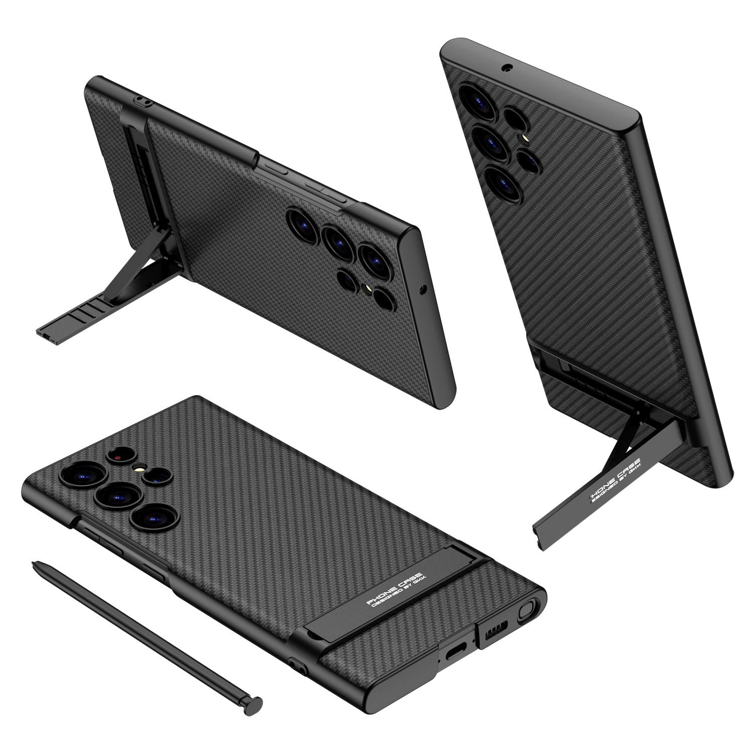 

Подходит для чехла для мобильного телефона Samsung S24 S24Plus S24Ultra Triumph Ультратонкий Однотонный Кожаный Чехол-подставка для Мобильного Телефона SM-S24Ultra