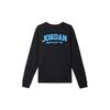 Jordan Dri Fit Sport Crew Neck Graphic Casual Long Sleeve T Shirt Men Tops Black Legendary-Blue FZ1982-011