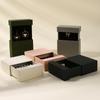 Sturdy Construction Jewelry Organizer Compact Multiple Compartments Thick Paper Ring Box Customizable Gift Box Jewelry Display