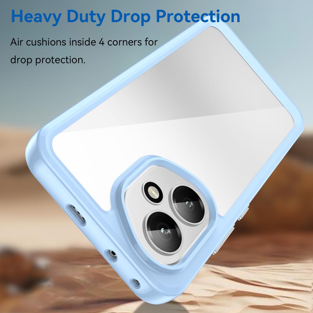 Dla Honor 400 5G (Światowy) Etui na telefon WANLONFENG Seria XC Pokrowiec z TPU i akrylu ze szkłem hartowanym (Duży otwór soczewki)