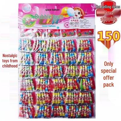 Bubble Gum Billy's Nostalgic Space Balloons - Durable, Safe Blow Ball Toy for Kids
