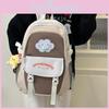 Nylon Letter Backpack For Girls With Reducing Burden And 14in Laptop Storage For Daily Use