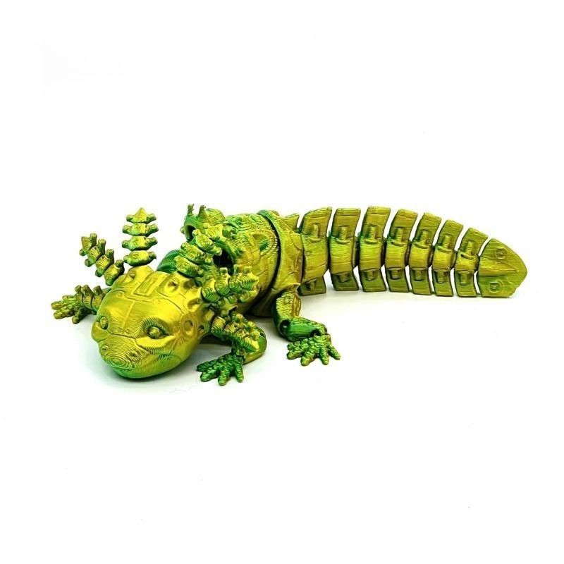 

3D Printed Mechanical Salamander 13cm Articulated Animal for Desk Decor Home Office Gifts Room Decor Creative Craft