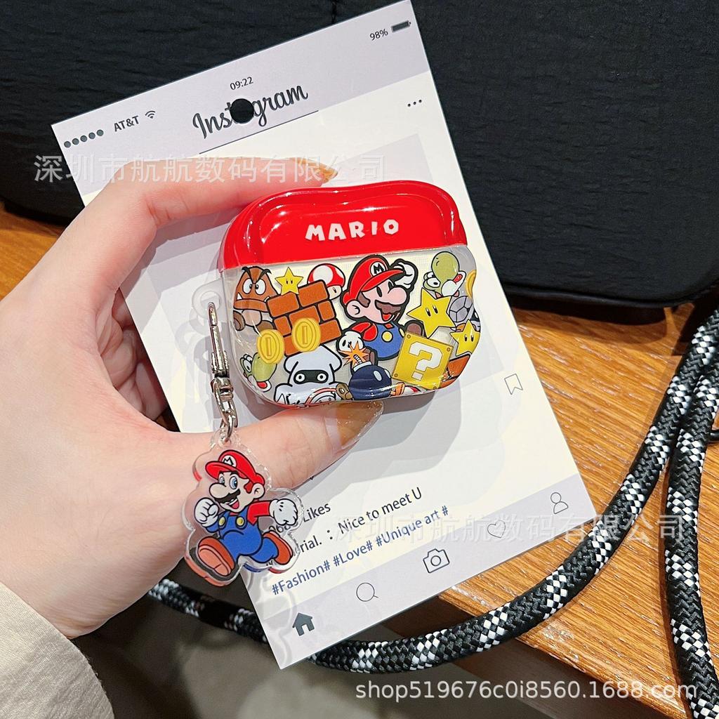 Cartoon Mario AirPods 1 protective case AirPods pro1 Apple earphone case 1 generation 1 generation 1 generation