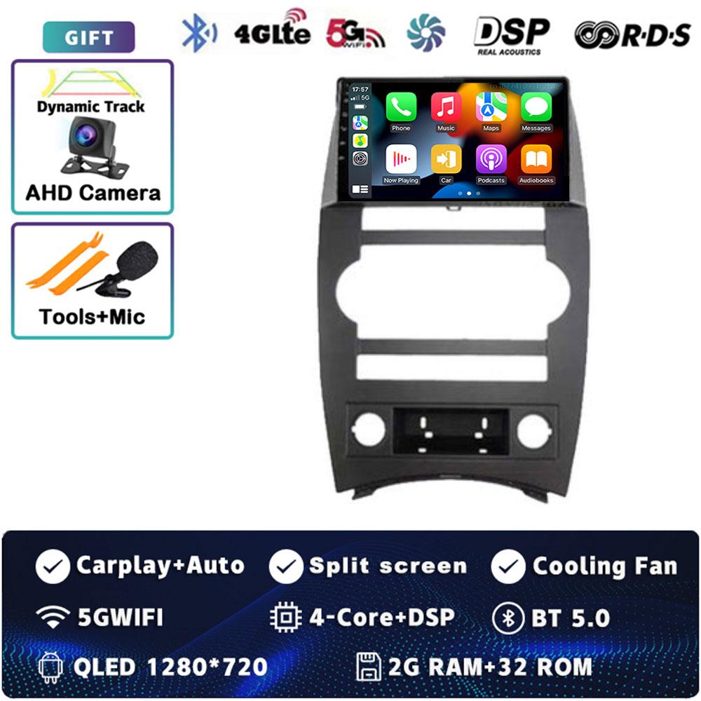 

Android 14 Автомагнитола Carplay Для Jeep Commander XK 2007 Мультимедийный Видеоплеер Навигация GPS Стерео 2Din DVD Головное Устройство WIFI+4G
