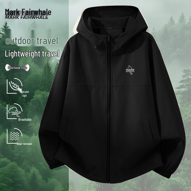 Mark Fairwhale Men s Outdoor Hooded Windbreaker L