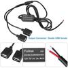 Konverter 12 V auf 5 V, USB-Buchse, Abwärtsregler, DC auf DC 12 V auf 5 V, 3 A, Doppel-USB-Spannungswandler für Auto, GPS, Smartphone