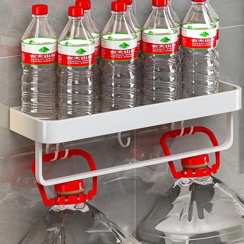 Aluminum Bathroom Storage Shelf Wall Mounted Shower Storage Rack White Organizer Corner Shelves Toilet Shampoo Cosmetics Holder