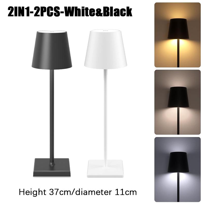 LED Desk Lamp Usb Rechargeable Table Lamp Bar Restaurant Ambiance Wireless Touch Lamps Waterproof Led Lights For Hotel Bedroom