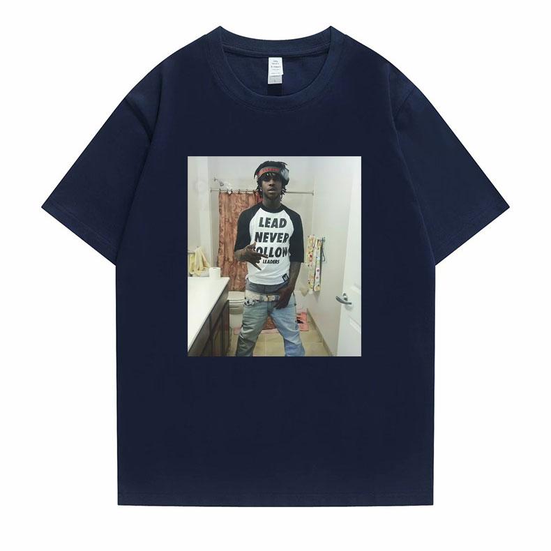 2026 SpringSummer Rap Artist Chief Keef Lead Never Follow Leaders Funny Emoji Printed Mens Cotton TShirt