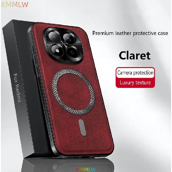 For Redmi Note 14 13 15 Pro Plus High End Magnetic Wireless Charging Leather Phone Case For Redmi Note 15 14 13 12 Pro/+ Case