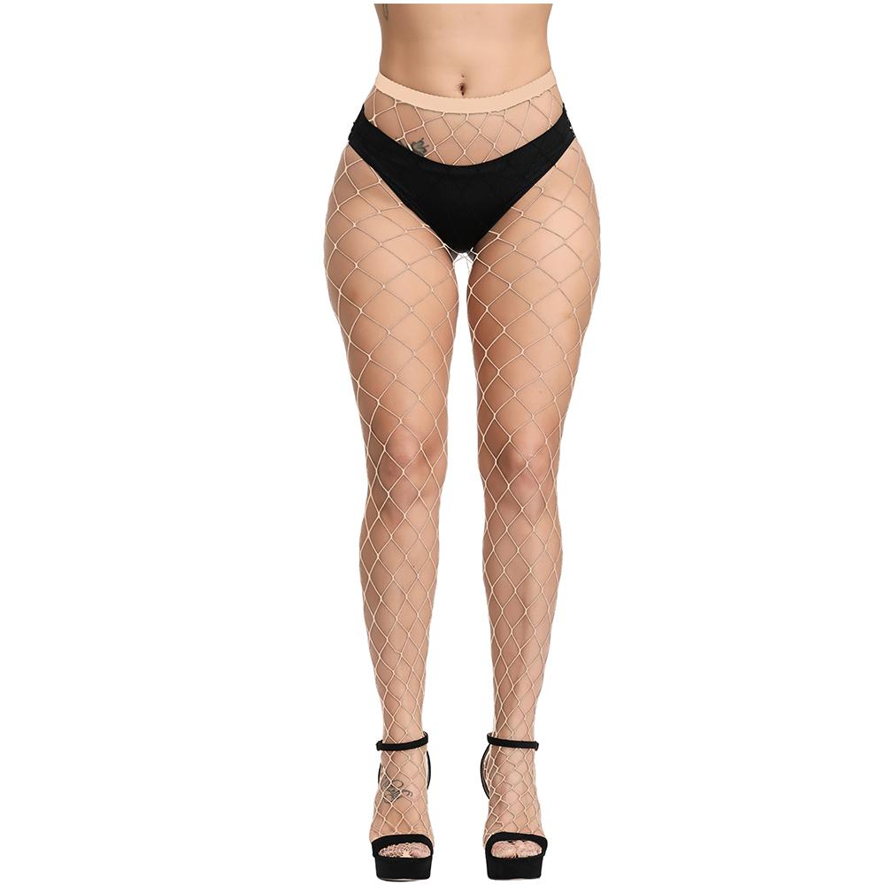 Plus Size White Lolita Fishnet Stockings Tights Women'S Gothic Nylon Net Pantyhose Stockings For Cosplay Collants Femme Sox