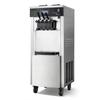 Komercyjna Maszyna do Lodów, Wydajność 20-28L/H, 2200W, 3 Smaki, Wolnostojąca Maszyna do Lodów Miękkich z 2 x 6L Zbiornikami i Mieszadłem w Zbiorniku,