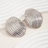 Fashion Jewellery Gift Shell Ocean Chunky Earring Trendy 2024 Gold Silver Color Exaggerated Large Piercing Earrings Geometric