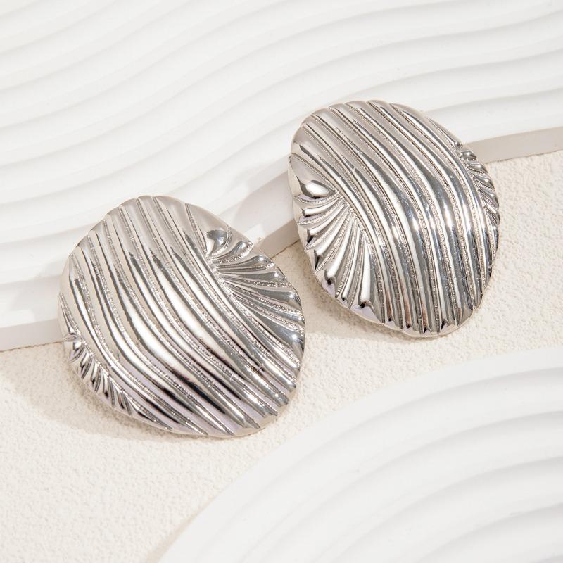 Fashion Jewellery Gift Shell Ocean Chunky Earring Trendy 2024 Gold Silver Color Exaggerated Large Piercing Earrings Geometric