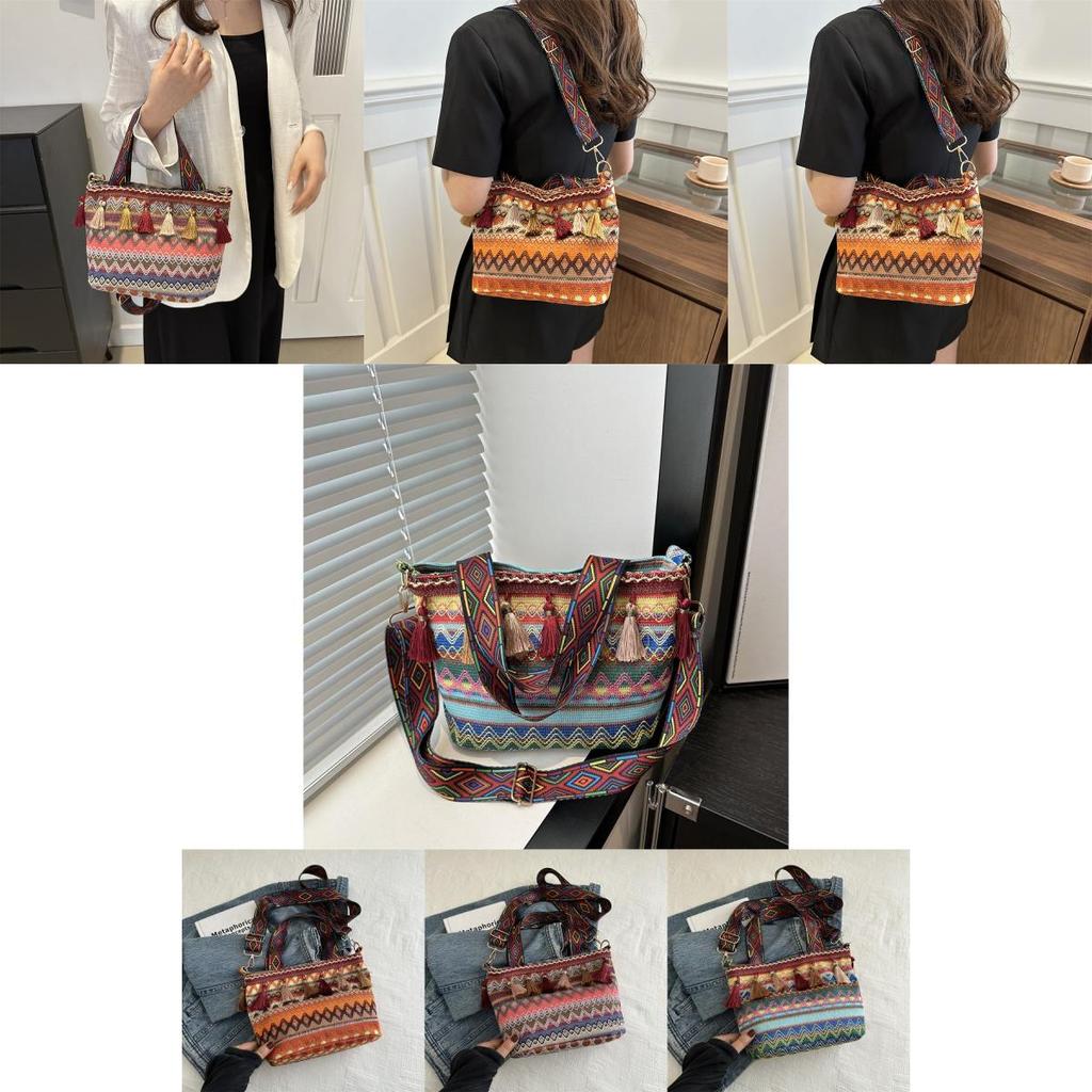 Stylish Versatile Medium Capacity Tote Bag For Women In Fashionable Canvas With Bucket Shape