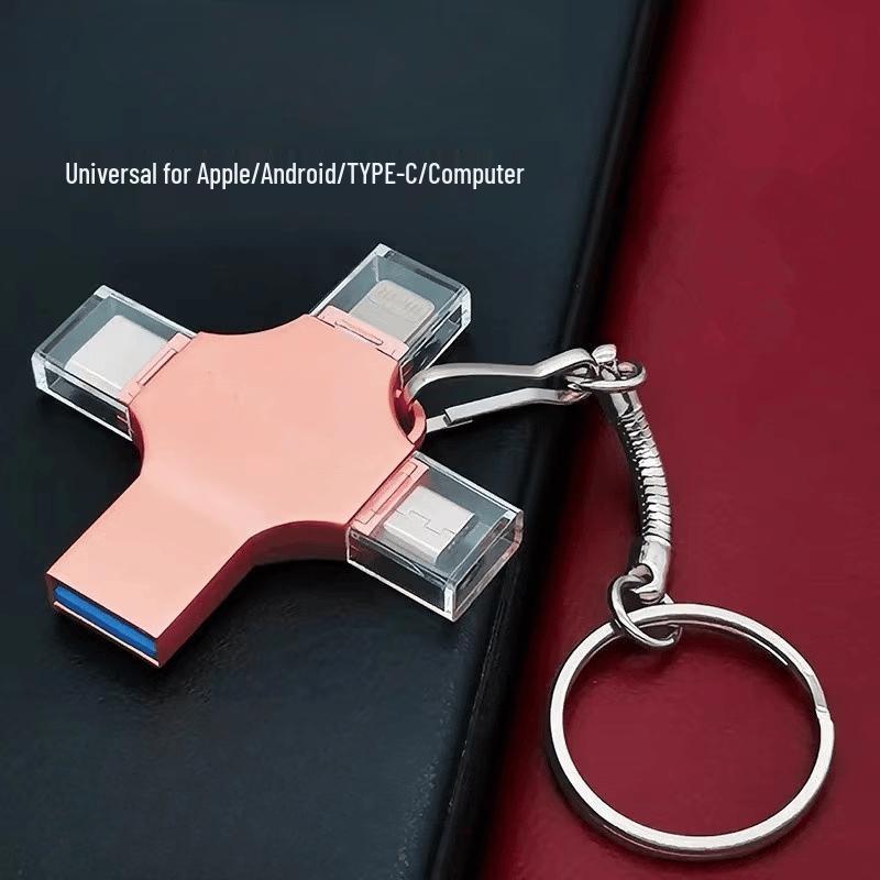 OLOEY 4-in-1 Metal Mobile USB Flash Drive