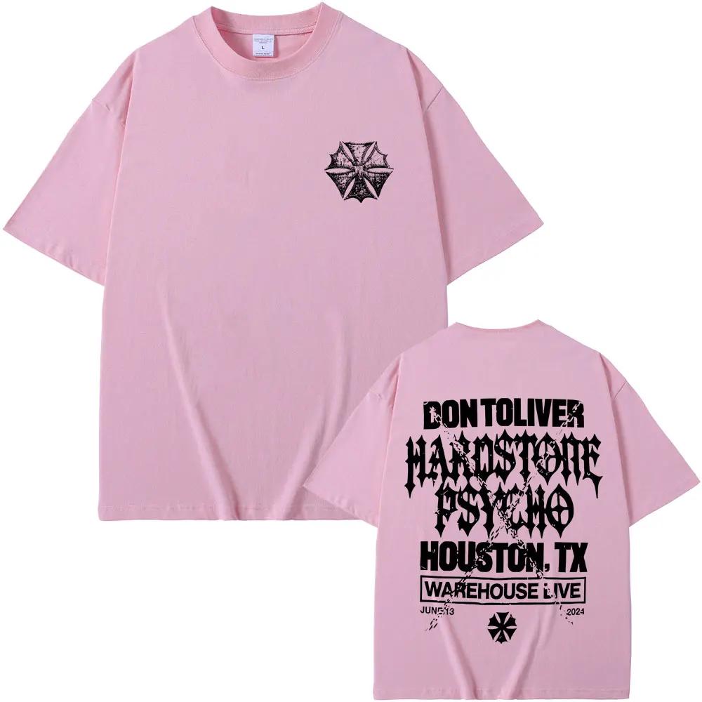 Rapper Don Toliver Hardstone Psycho Album Graphic T Shirt Men Hip Hop Oversized Gothic Tshirt Mens Vintage Punk Rock Tshirt