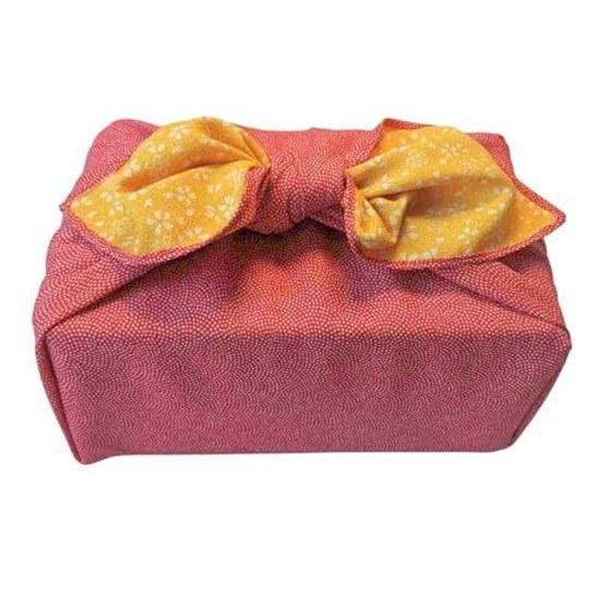 Furoshiki reversible samekomon cherry blossom double-sided dyeing four-sided sewing 70cm two widths bento wrapping gift bottle kimono practice bag eco
