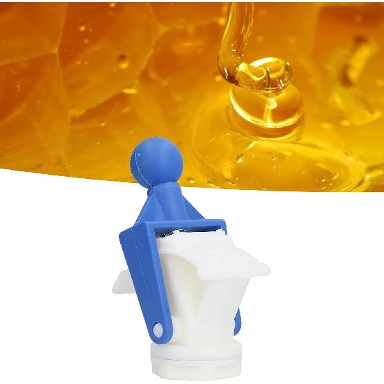 Honey Extractor Valve, Plastic Honey Gate Valve with Screwdriver Honey Extractor Accessory Beekeeping Supplies