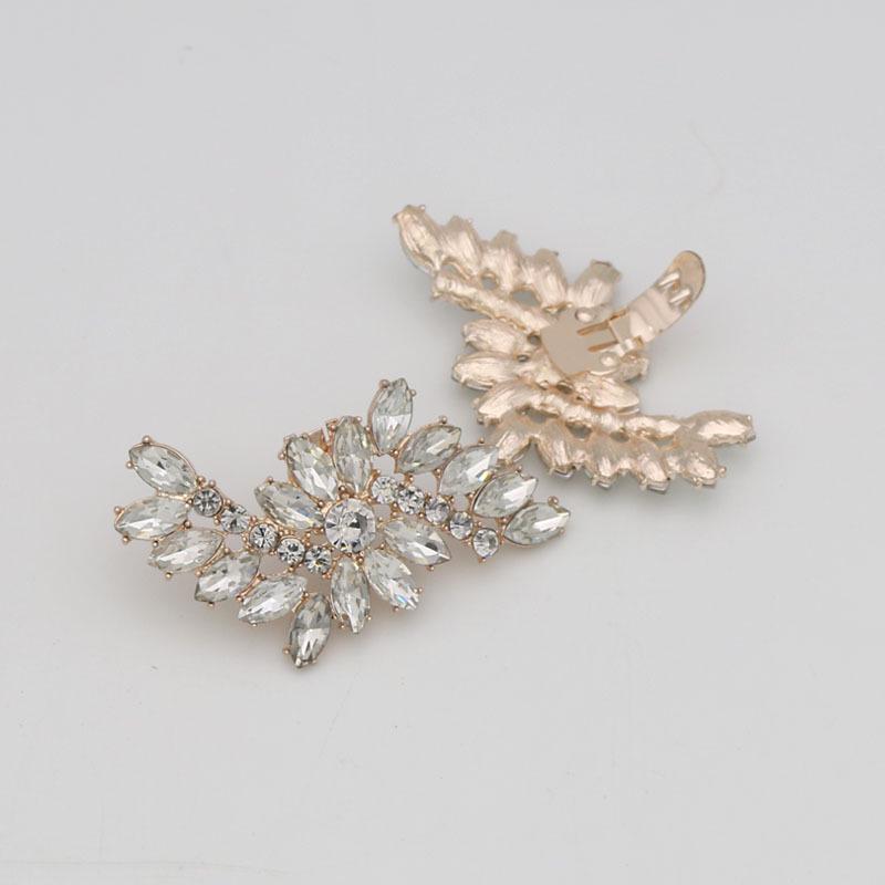 Zdejmowane Ozdoby Klamer Butów: Wszechstronne Akcesoria na Wysokim Obcasie z Metalowymi Klipsami na Wesela