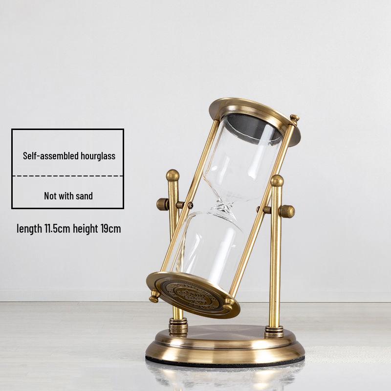 Creative Retro Hourglass Toothbrush Timer with Flowing Sand