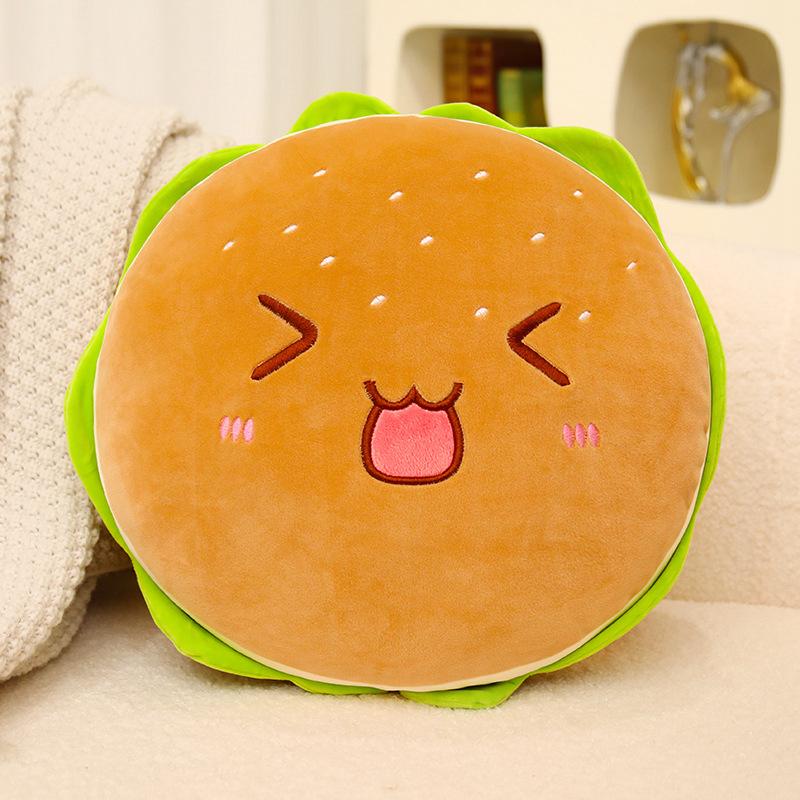 French Fries Hamburger Plush Toy Cute Pizza Foodie Snack Throw Kawaii Christmas Gift Pillow Kids Stuffed Toys Room Decoration