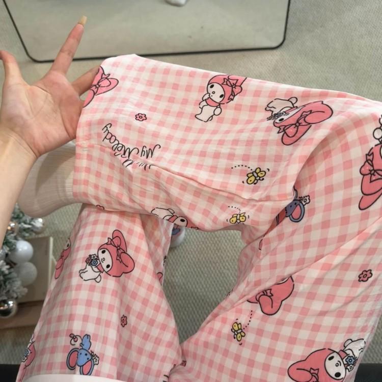 2026 New Style Lounge Pants for Women Loose Fit Wide Leg Casual Pajama Pants for Outdoor, Campus, Home