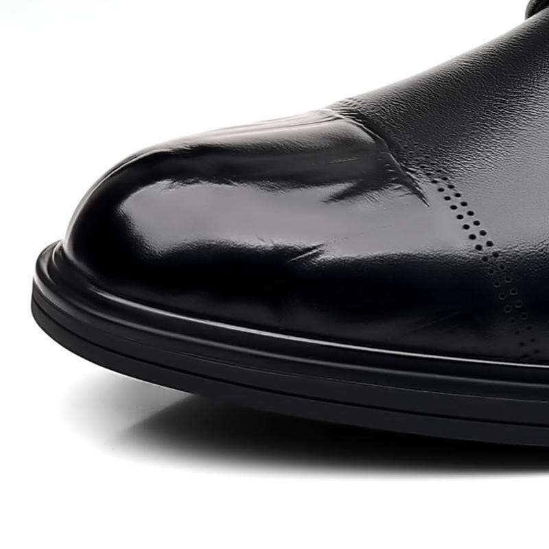 Men's Leather Shoes Dress Oxford Shoes Classic Lace Up Formal Shoes Wedding Shoes