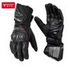 Motowolf Real Leather Motorcycle Gloves Men Premium Gauntlet Racing Gloves Carbon Fiber Protective Motocross Gloves All Season