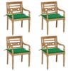 Day and Night - Day and Night Batavia Chairs 4 Units Solid Teak Wood with Cushions